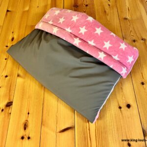 Kuschelsack - ALLinONE rosa Sterne
