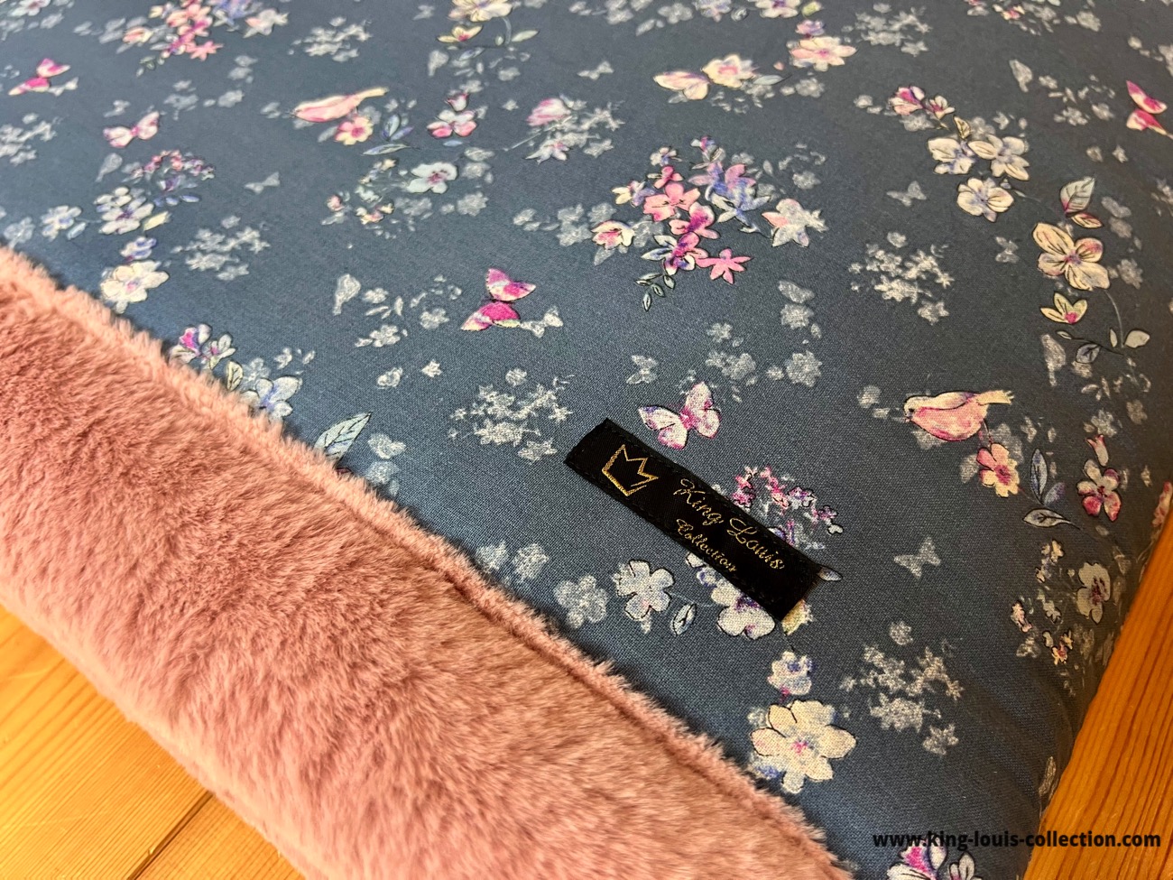 Kuschelsack - rosa Blüten
